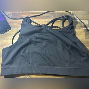 Torrid Black Strappy Sports Bra